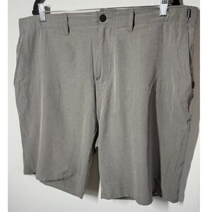 Veece Mens Shorts 38 Gray Golf Active Performance Flat Front Activewear Sporty